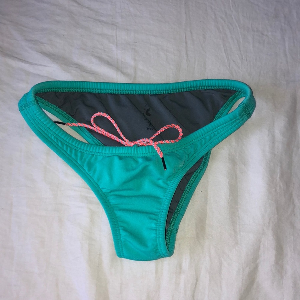 Teal jolyn bathing suit bottoms